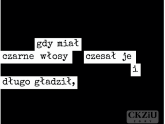 Blackout Poetry - praca ucznia