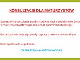 Konsultacje dla Maturzystów - powiększ zdjęcie